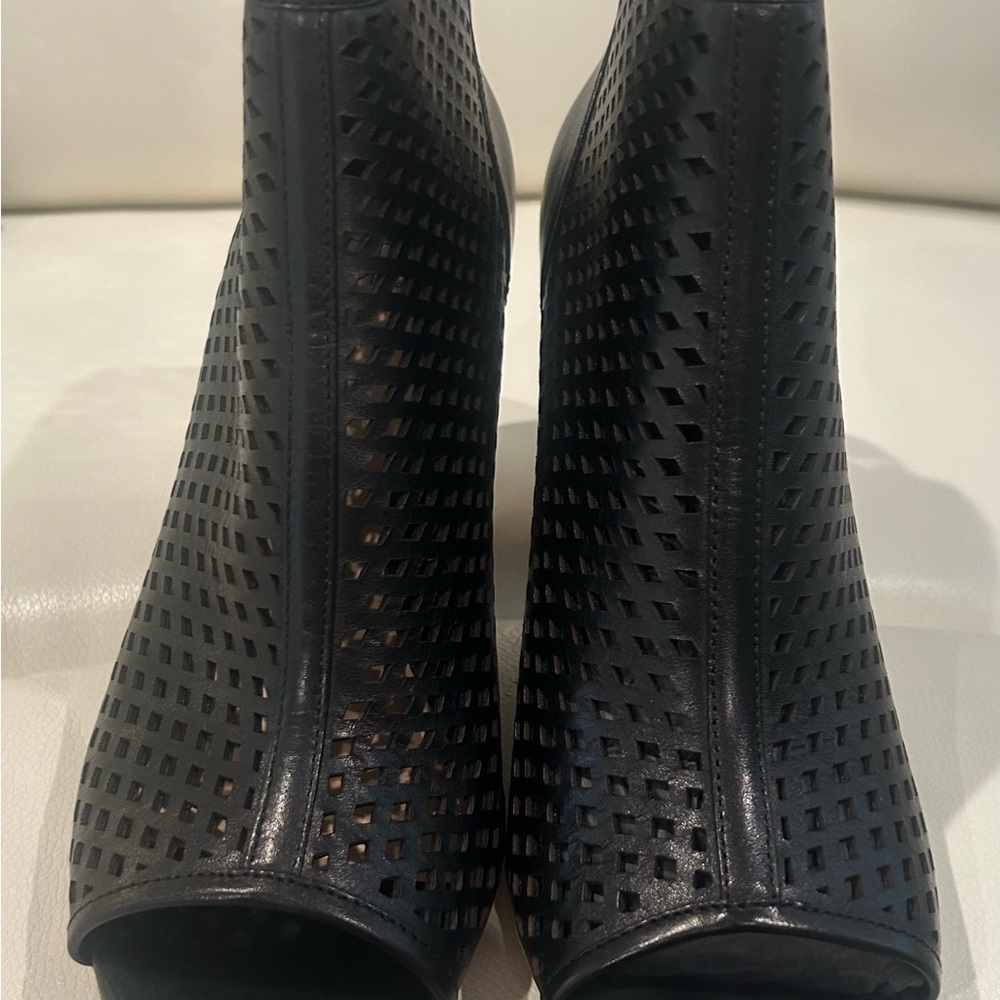 Nordstrom BP Black Ankle Boots with Textured Design